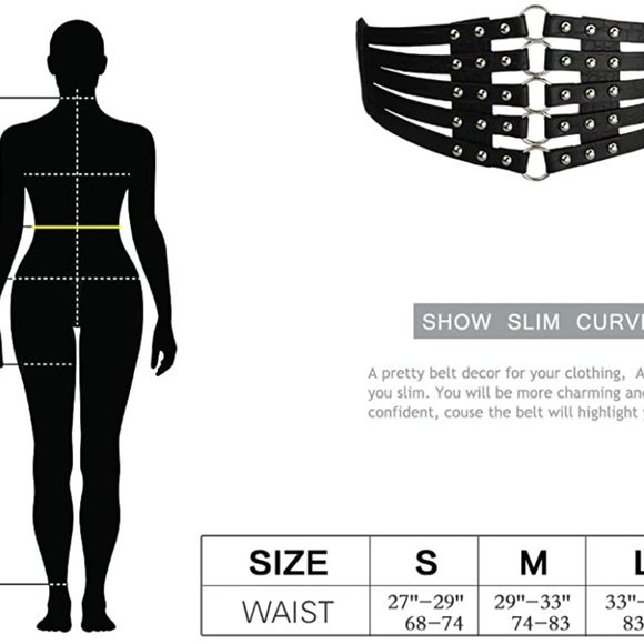 Women\'s PU Leather Wide Waist Belt main image 4